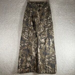 Y2K women's baggy wide leg realtree camo pants Size XS